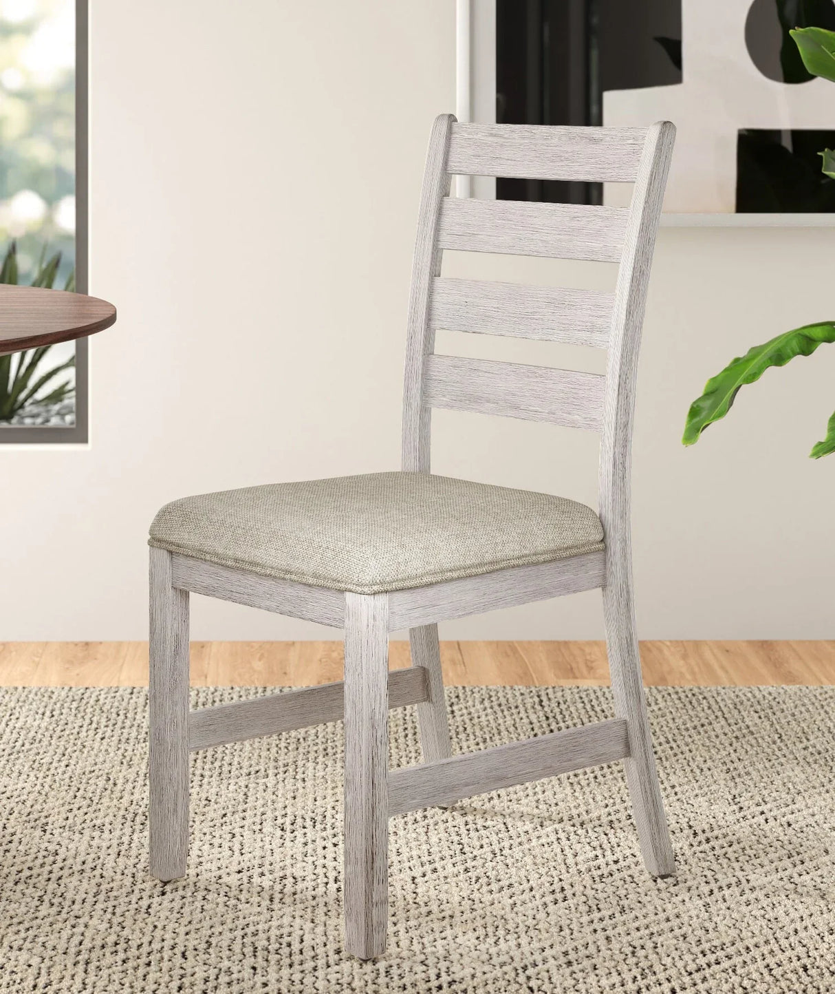 Dining Set Rustic Weathered Wood 7 Piece Multicolor - Furniture Home Direct
