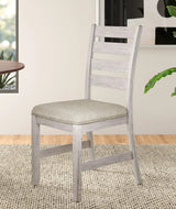 Dining Set Rustic Weathered Wood 7 Piece Multicolor - Furniture Home Direct