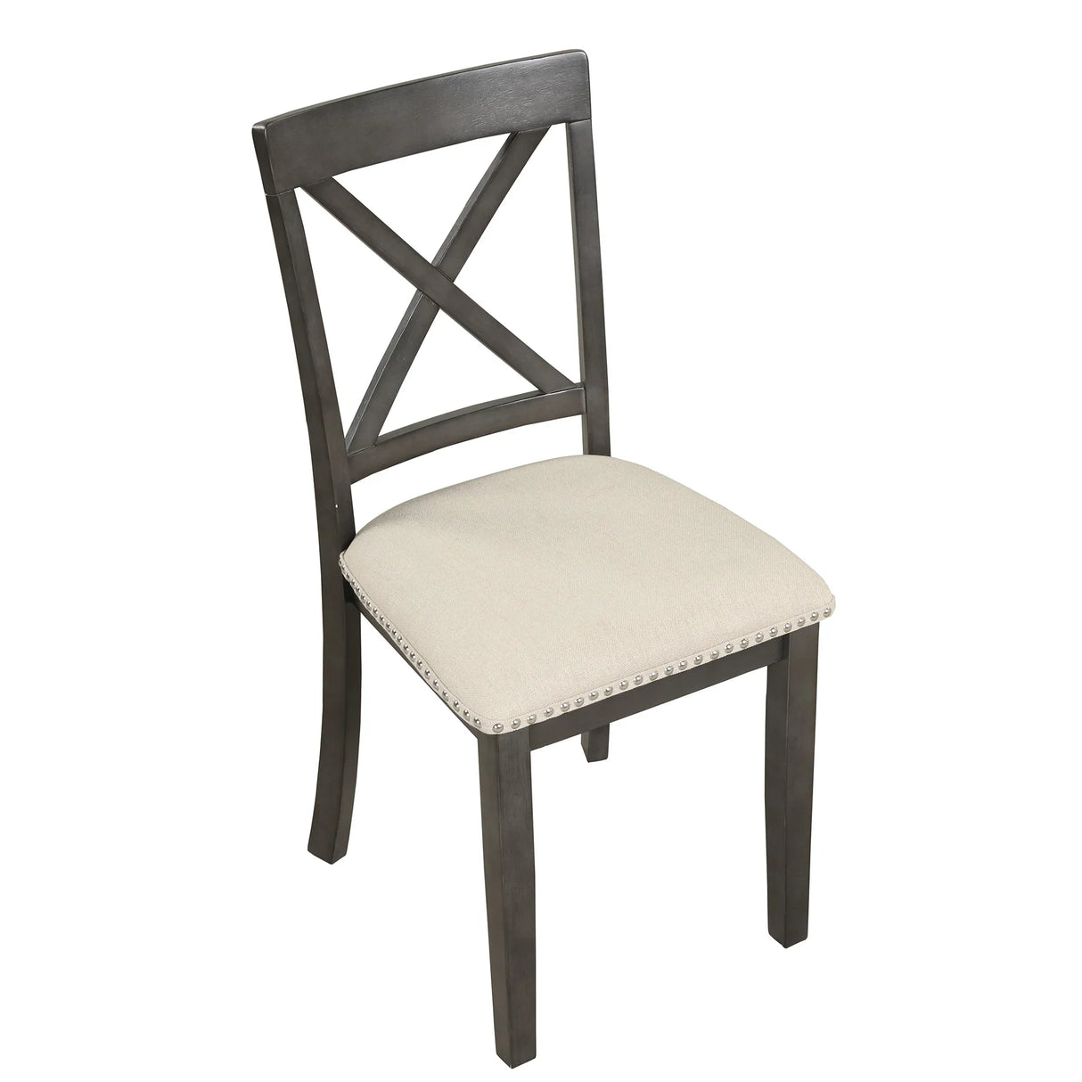 Dining Set Marble Table With Upholstered Chairs Gray - Furniture Home Direct