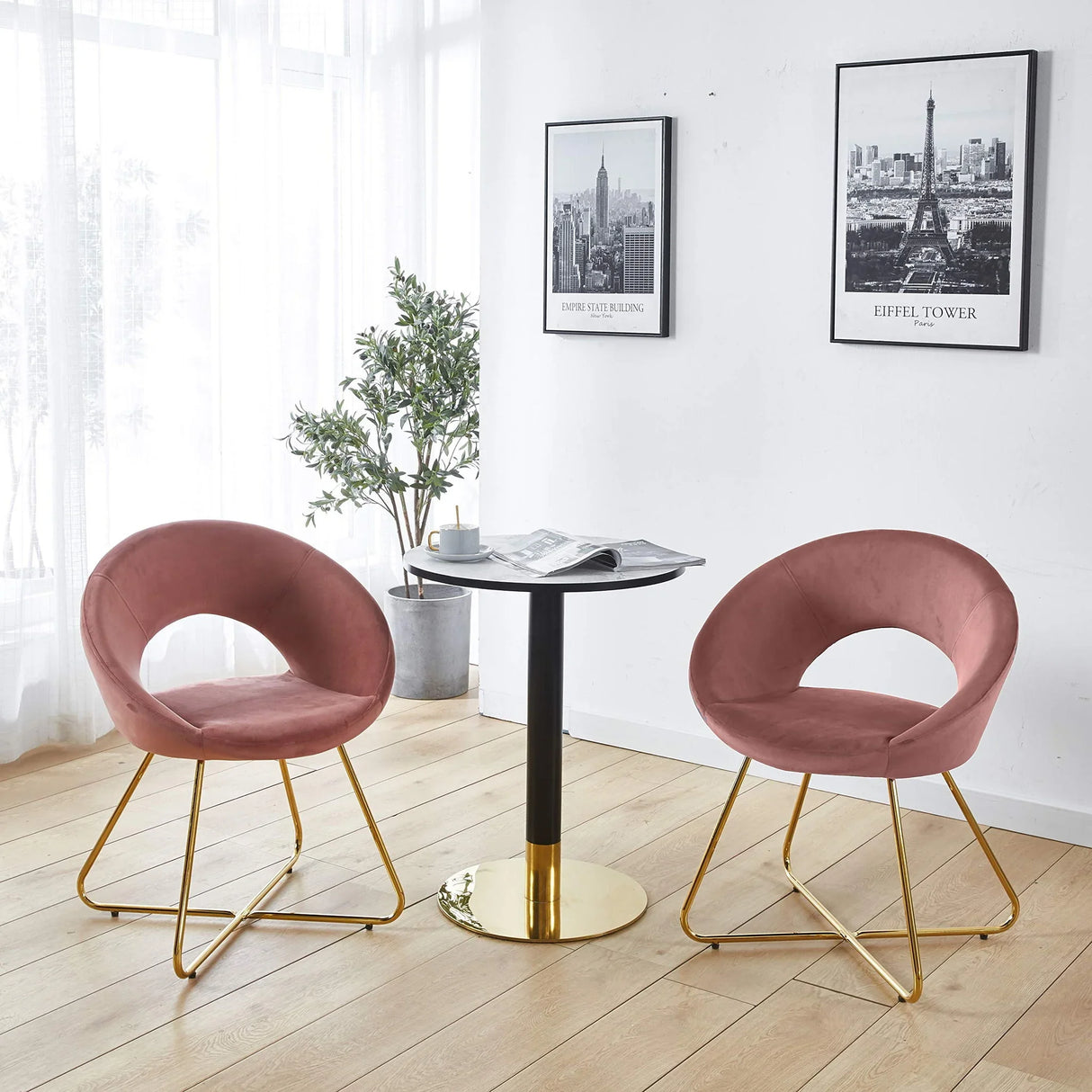 Modern Accent Velvet Lounge Chair - Furniture Home Direct