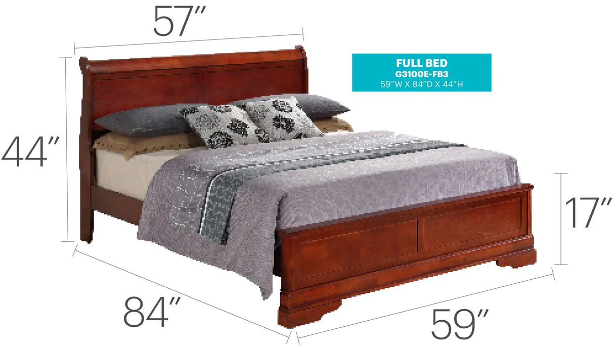 Sleigh Bed With Low Footboard - Furniture Home Direct