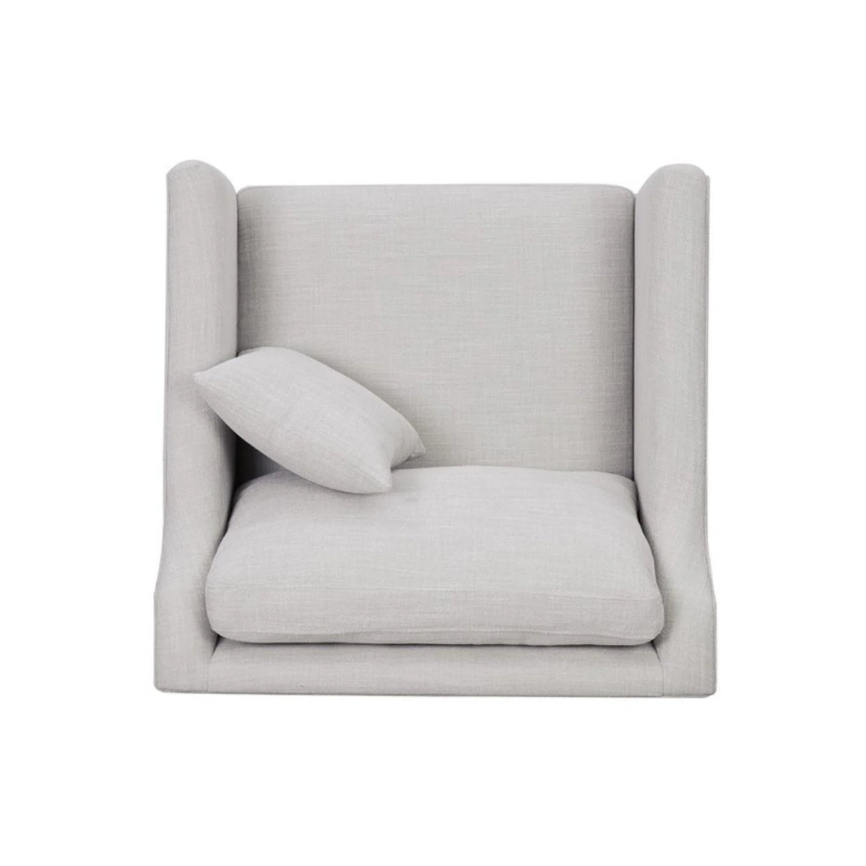 Chair With High Track Arms - Beige - Furniture Home Direct