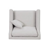 Chair With High Track Arms - Beige - Furniture Home Direct