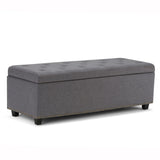 Hamilton - Upholstered Storage Ottoman - Furniture Home Direct