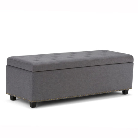 Hamilton - Upholstered Storage Ottoman - Furniture Home Direct