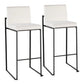 Fuji - Contemporary High Back Barstool Elegant Design - Furniture Home Direct