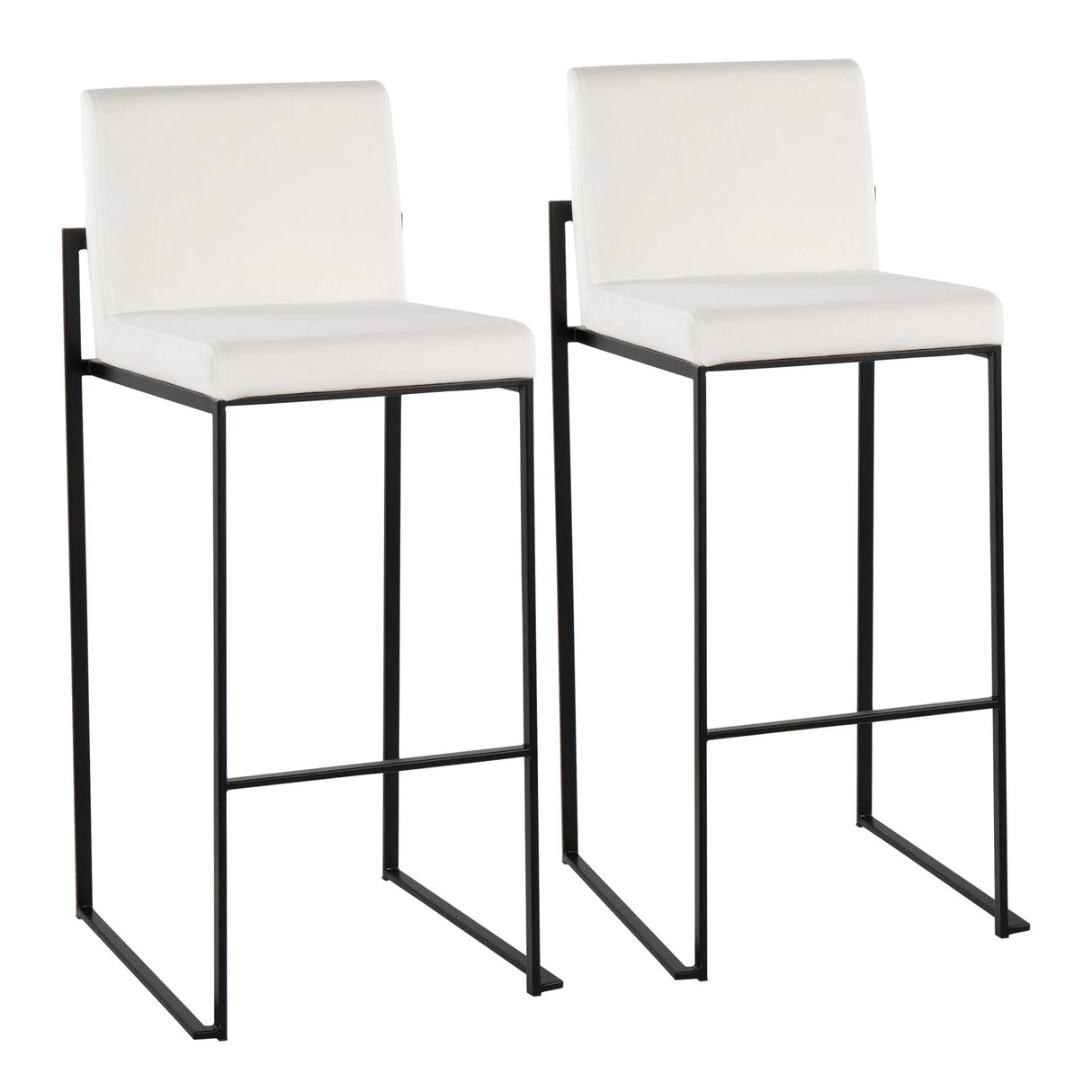Fuji - Contemporary High Back Barstool Elegant Design - Furniture Home Direct