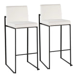Fuji - Contemporary High Back Barstool Elegant Design - Furniture Home Direct