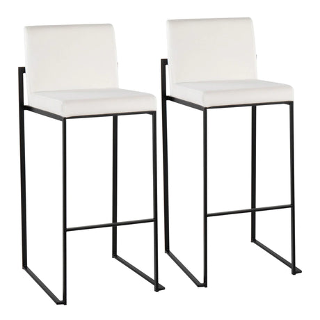 Fuji - Contemporary High Back Barstool Elegant Design - Furniture Home Direct