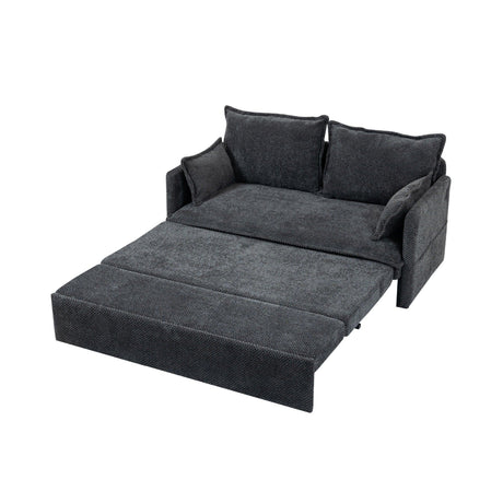 Pull Out Sofa Bed, Corduroy Convertible Sleeper Sofa Couch, Side Storage, And USB / C - Type Charging Ports Chair - Furniture Home Direct