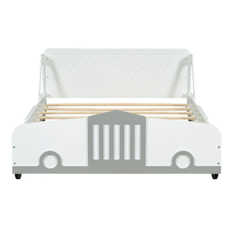 Car Shaped Platform Bed With Wheels - Furniture Home Direct