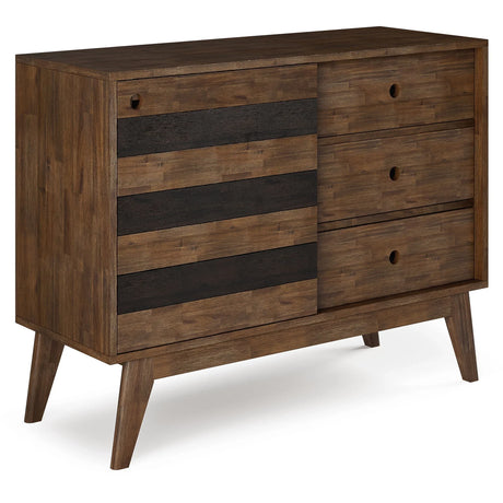 Clarkson - Medium Storage - Rustic Natural Aged Brown - Furniture Home Direct
