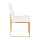 Fuji - Contemporary Stylish Frame, High Back Dining Chair (Set of 2) - Furniture Home Direct