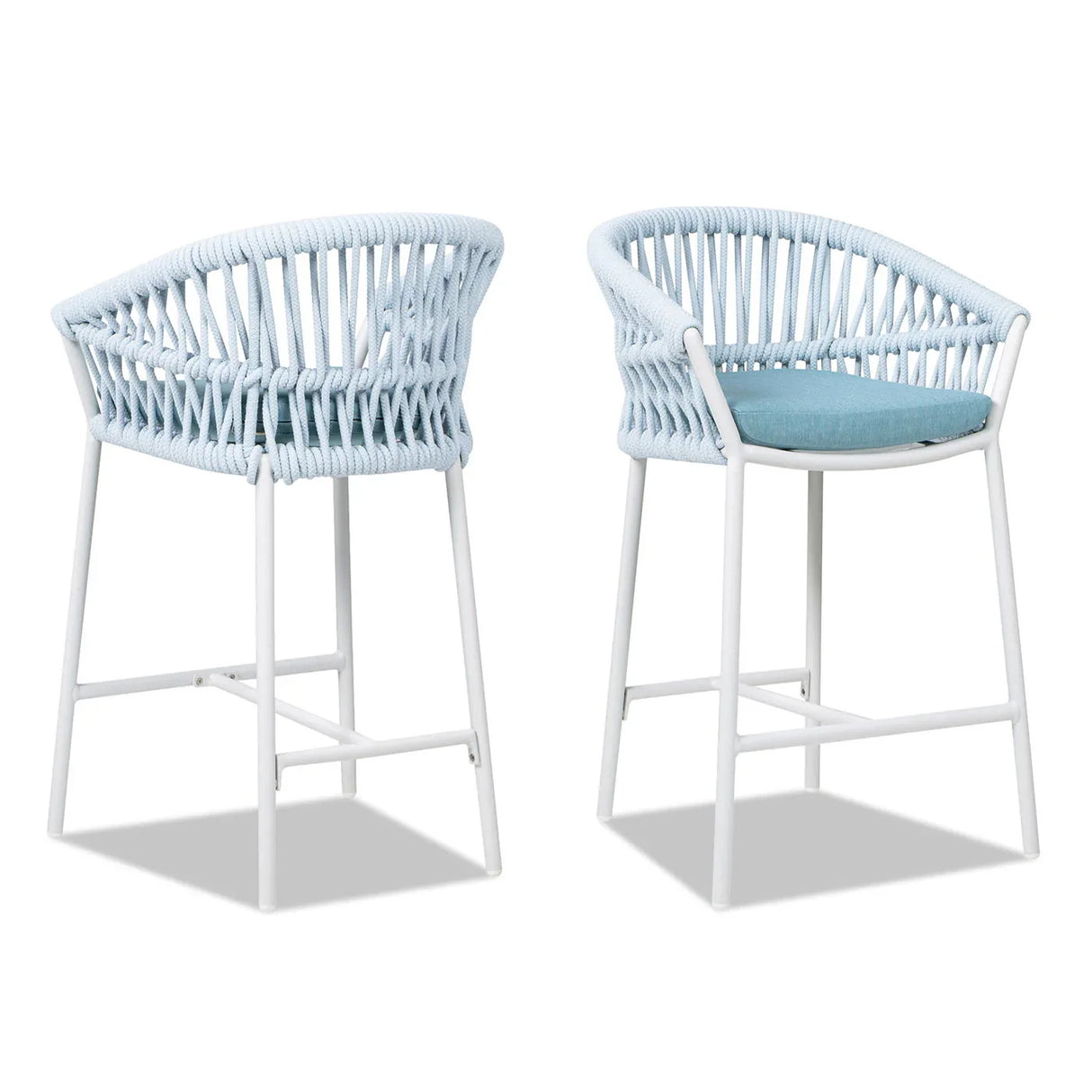 Maiden - Patio Counter Stool Sunproof Olefin (Set of 2) - Furniture Home Direct
