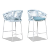 Maiden - Patio Counter Stool Sunproof Olefin (Set of 2) - Furniture Home Direct