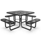 Square Outdoor Picnic Table With Umbrella Pole - Furniture Home Direct