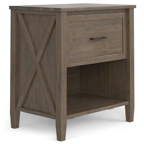 Ela - Bedside Table - Smoky Brown - Furniture Home Direct