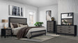 King Bedroom Set With Bed Dresser Mirror Modern Gray - Furniture Home Direct