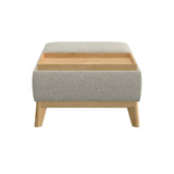 Revel - Reversible Tray Ottoman - Tan - Furniture Home Direct