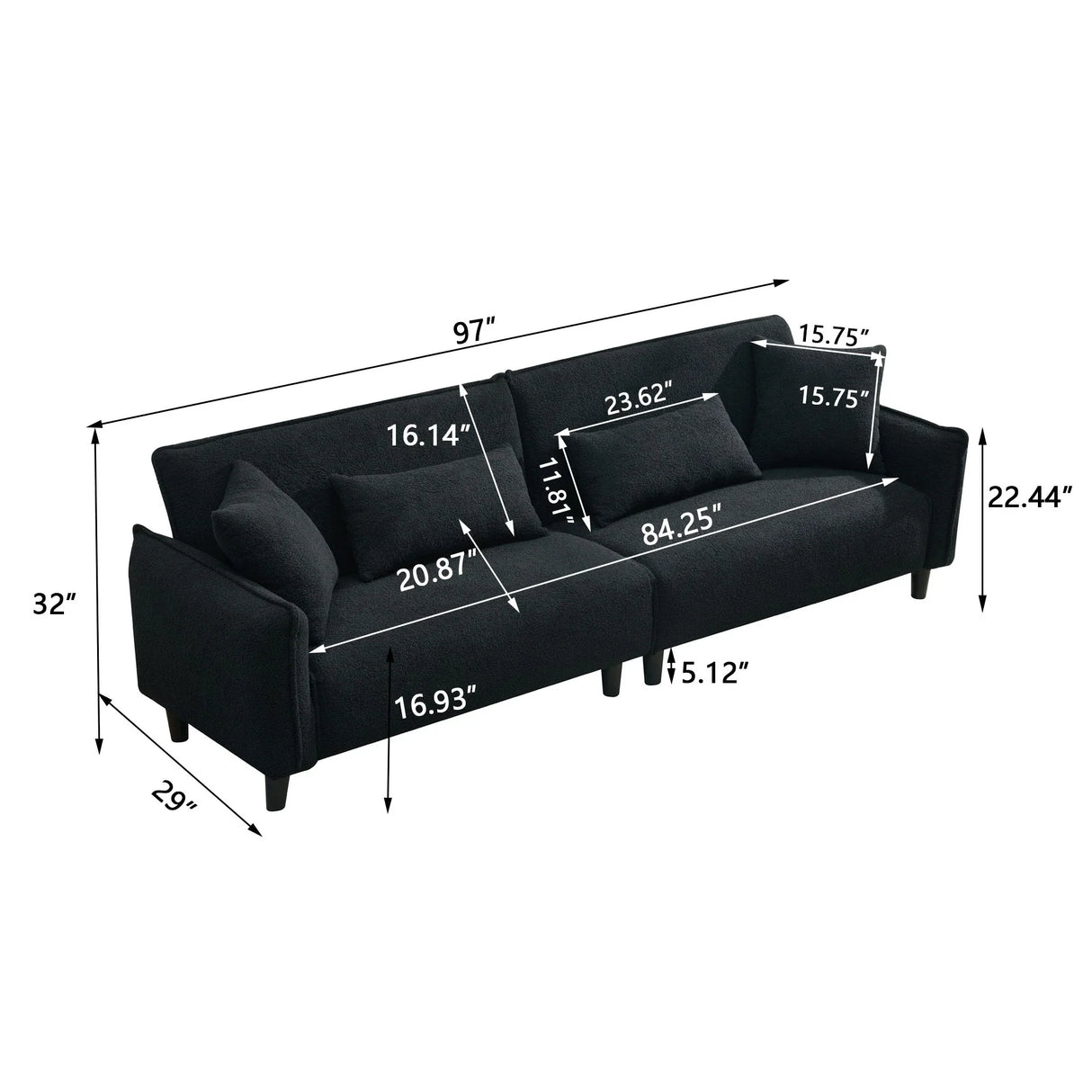Teddy Velvet Sofa, Soft & Comfortable - Furniture Home Direct