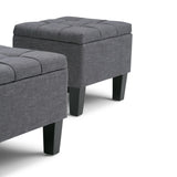 Dover - 3 Piece Storage Ottoman Contemporary Design - Furniture Home Direct