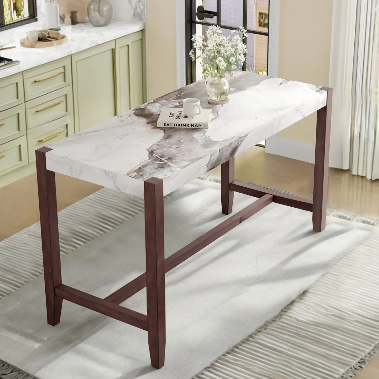 Counter Height Bar Table For Kitchen - Furniture Home Direct