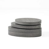 Coffee Table Nesting Set with Oval Design Matte Black - Furniture Home Direct