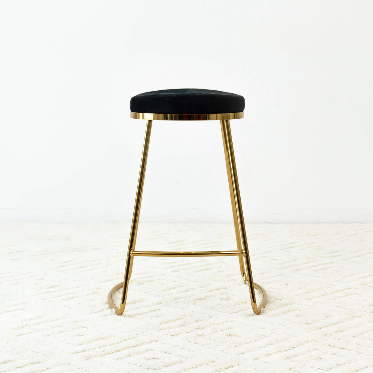 Jane - 26" Mid-Century Modern Luxury Upholstered Stool - Furniture Home Direct