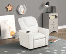 Marisa - PU Leather Kids Recliner Chair With Cupholder - Furniture Home Direct