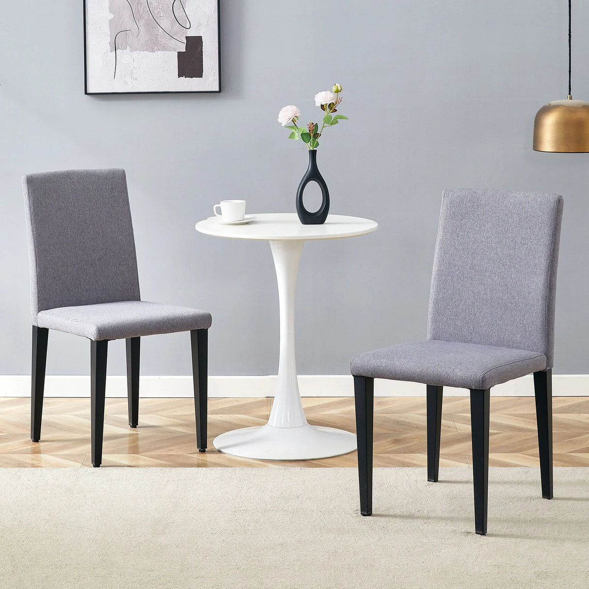 Versatile Dining Chairs With Comfortable Design And Metal Legs - Furniture Home Direct