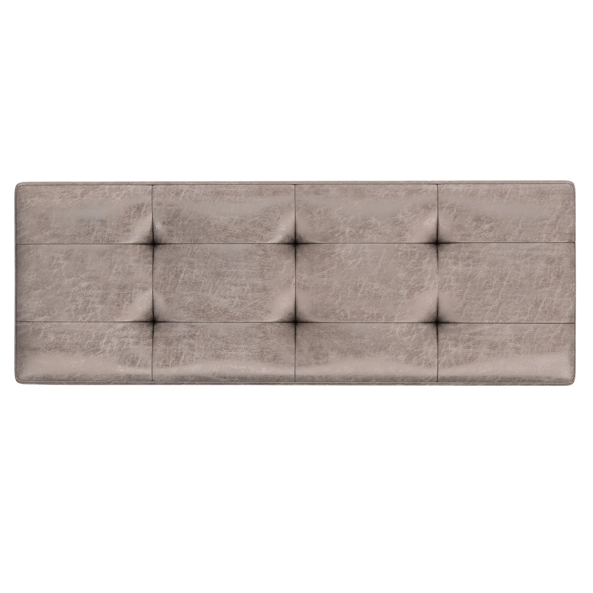 Shay - Large Square Coffee Table Storage Ottoman Mid-Century Style - Furniture Home Direct