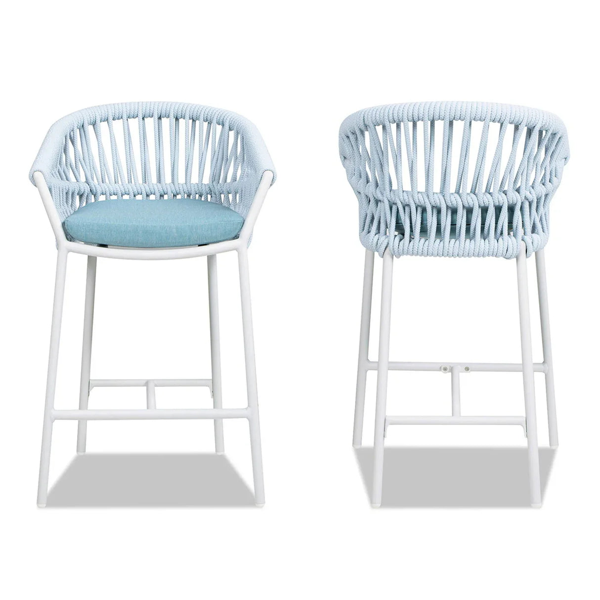 Maiden - Patio Counter Stool Sunproof Olefin (Set of 2) - Furniture Home Direct