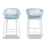 Maiden - Patio Counter Stool Sunproof Olefin (Set of 2) - Furniture Home Direct