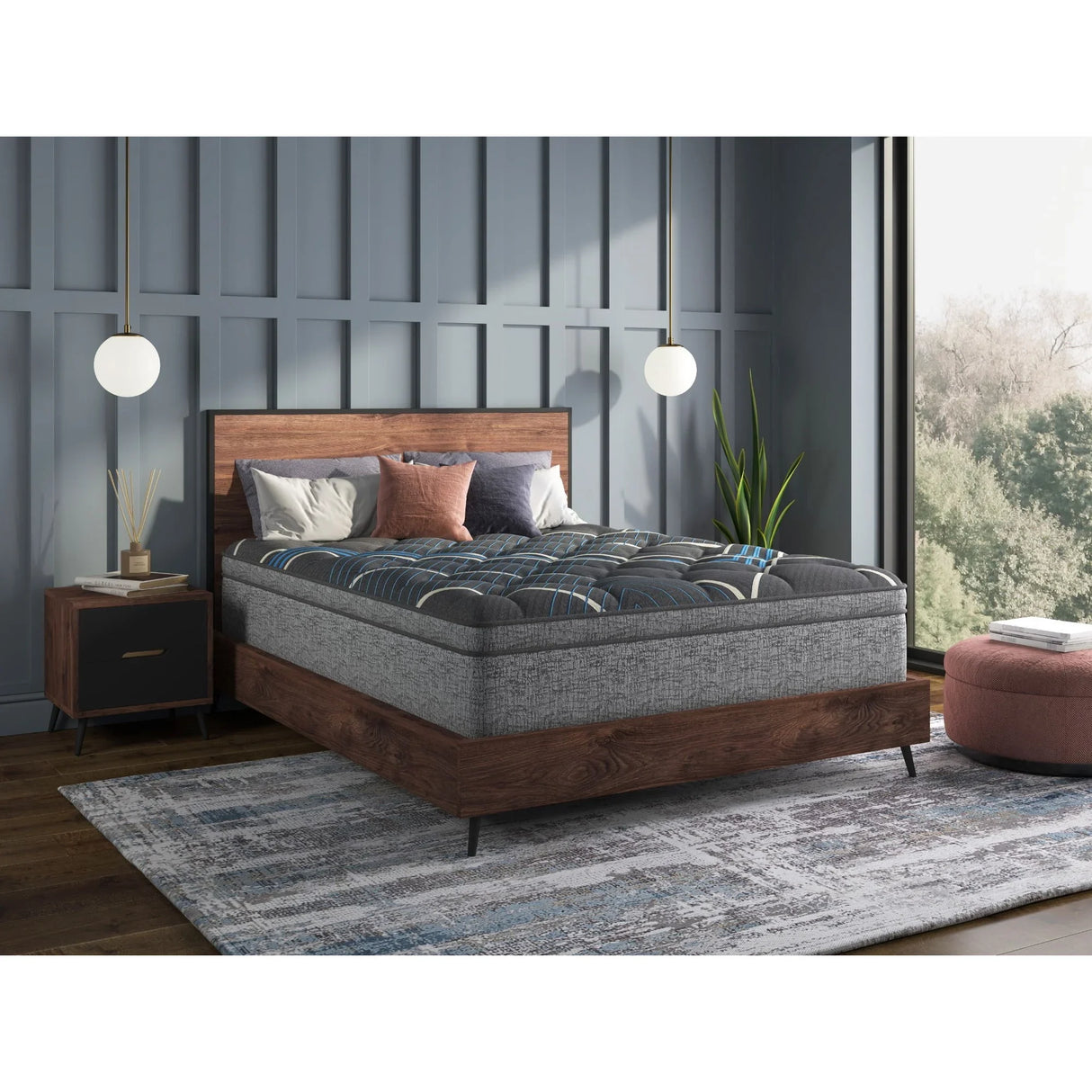 Comfort Care - 15" Euro Top Hybrid Mattress, Plush Comfort - Furniture Home Direct