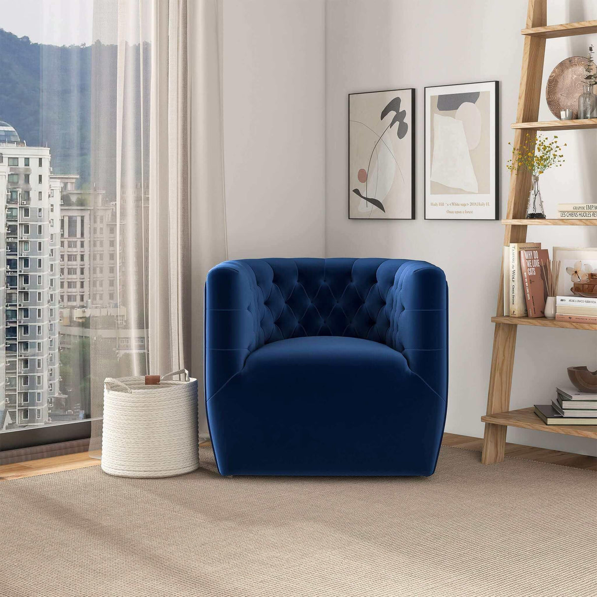Delaney - Ergonomic Design Swivel Chair - Furniture Home Direct