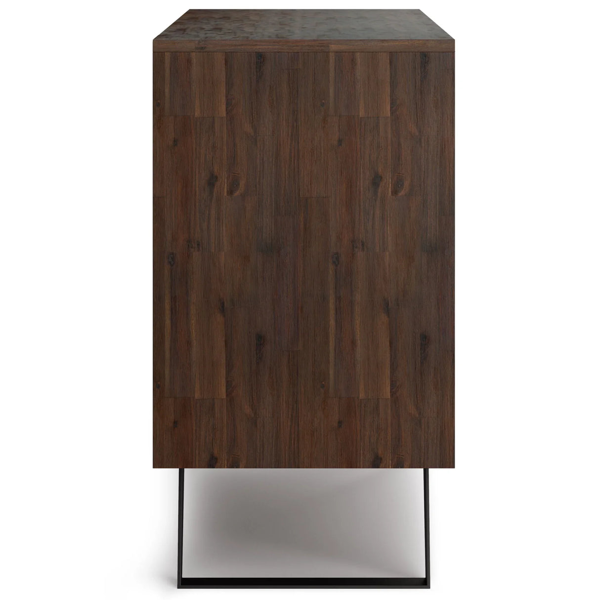 Lowry - Handcrafted TV Media Stand - Distressed Charcoal Brown - Furniture Home Direct