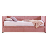 Corduroy Daybed With Two Drawers And Wood Slat - Furniture Home Direct