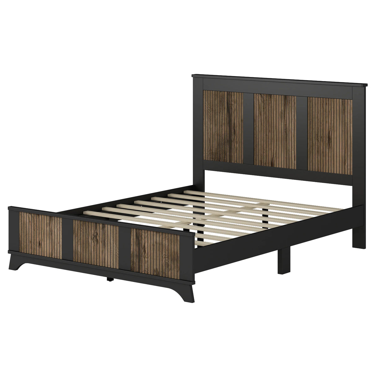 Queen Bed Set With Dresser And Two Nightstands Black - Furniture Home Direct