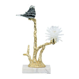 Aluminum Candle Holder With Marble Stand - Furniture Home Direct