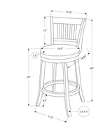 Swivel Stool Bar Height, Transitional Stylish Design (Set of 2) - Furniture Home Direct