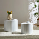 Handcrafted Nested Table Set, 2 Pieces - Furniture Home Direct