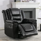 360° Swivel And Rocking Home Theater Recliner Manual Recliner Chair With Wide Armrest For Living Room - Furniture Home Direct