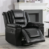 360° Swivel And Rocking Home Theater Recliner Manual Recliner Chair With Wide Armrest For Living Room - Furniture Home Direct