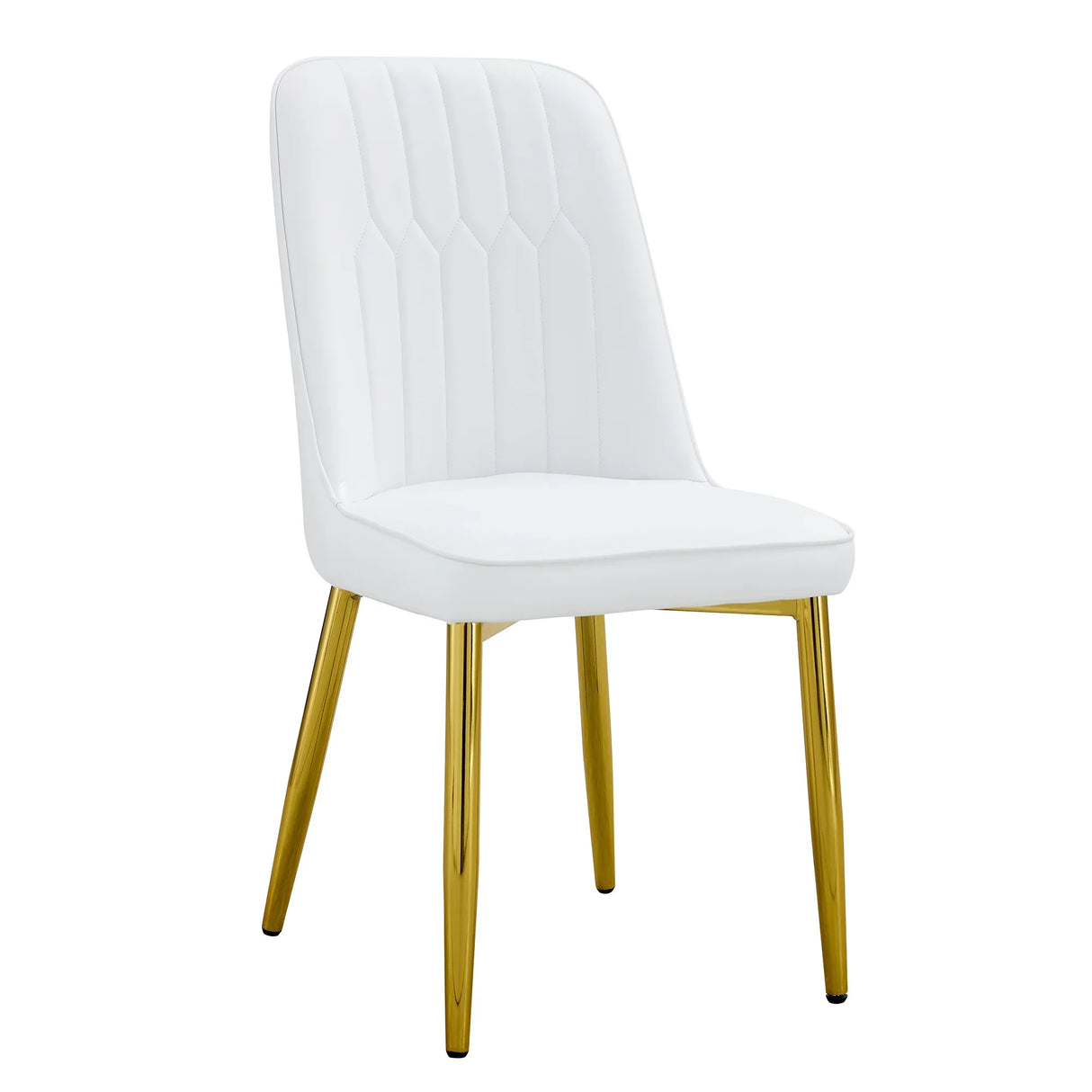 4 Modern Dining Chairs - White - Furniture Home Direct