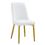 4 Modern Dining Chairs - White - Furniture Home Direct