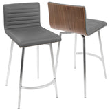 Mason - Contemporary Swivel Counter Stool (Set of 2) - Furniture Home Direct