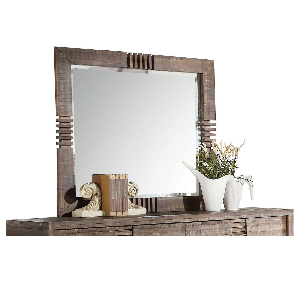 Andria - Reclaimed Mirror - Oak - Furniture Home Direct