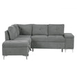 Versatile L Shaped Sofa Bed With Storage, Cup Holders, USB Ports Chenille - Furniture Home Direct