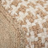 Cullen - Cube Pouf - Natural - Furniture Home Direct