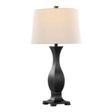 Riley - Contemporary Table Lamp (Set of 2) - Oil Rubbed Bronze / Oat - Furniture Home Direct